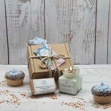 Load image into Gallery viewer, Candle + Small Soap Birthday Gift Set | Soy Wax Candle | Palm Oil Free Soap |