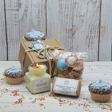 Load image into Gallery viewer, 'Keep On Smiling' Birthday Gift Box | Soy Candle | Soap Bar | Vegan Sweets | Spa Gift