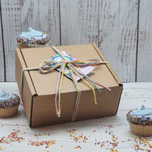 Load image into Gallery viewer, Super Sustainable Birthday Box | Soy Candle | Soap Bar | Seedballs | Vegan Sweets | Spa Gift