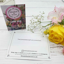 Load image into Gallery viewer, Love You Sustainable Floral Gift Box | Soy Wax Candle | Palm Oil Free Soap | Wild Flower Seed Balls