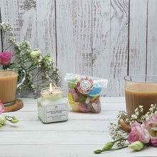 Load image into Gallery viewer, Candle and Sweets 'Thinking Of You' Gift Box | Soy Wax Candle | Vegan Sweets