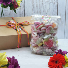 Load image into Gallery viewer, 1kg Vegan Sweet Pick and Mix 'Thank You' Gift Box | One Kilogram Vegan Sweets