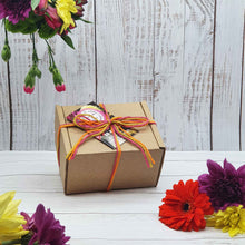 Load image into Gallery viewer, Tealight, Small Soap + Sweets 'Thank-You' Gift Box | Soy Wax Tealight | Natural Soap Bar | Vegan Sweets