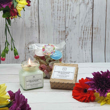 Load image into Gallery viewer, Eco Friendly Thank-You Sweet Treat Handmade Candle & Soap Gift Box