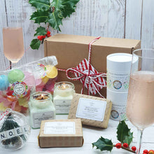Load image into Gallery viewer, Ultimate Eco-Friendly Luxury Christmas Gift Box | Soy Wax Candle | Natural Soap Bar | Seed Balls | Vegan Sweets