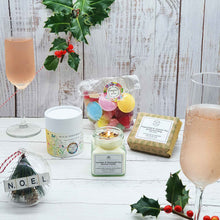 Load image into Gallery viewer, Eco-Friendly Luxury Christmas Gift Box | Soy Wax Candle | Natural Soap Bar | Seed Balls | Vegan Sweets