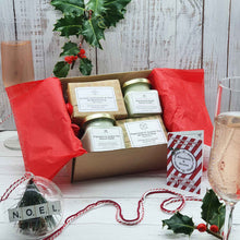 Load image into Gallery viewer, Multiple Candle & Soap Festive Eco Christmas Gift Set | Essential Oil Soy Wax Candle | Natural Soap Bar