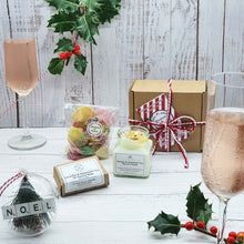 Load image into Gallery viewer, Eco Friendly 'Christmas Joy' Gift Box | Candle | Soap | Vegan Sweets