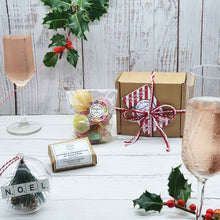 Load image into Gallery viewer, Sustainable Mini Secret Santa Gift Box | Handmade Soap Bar | Vegan Sweet Mix | Eco Friendly Gifting