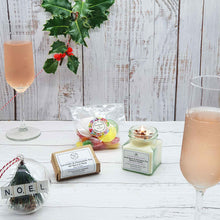 Load image into Gallery viewer, Sustainable 'Christmas Mix' Gift Box | Soy Wax Candle | Natural Soap Bar | Vegan Sweets