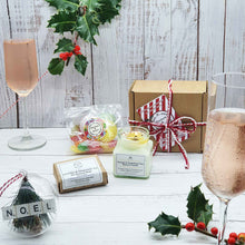 Load image into Gallery viewer, Sustainable 'Christmas Mix' Gift Box | Soy Wax Candle | Natural Soap Bar | Vegan Sweets