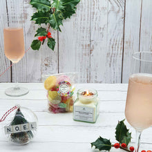 Load image into Gallery viewer, Eco Friendly 'Nice Noel' Gift Box | Soy Wax Candle | Vegan Pick 'n' Mix Sweets