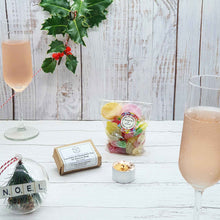 Load image into Gallery viewer, Eco Friendly Festive Gift Box | Soy Tea light | Natural Soap Bar | Vegan Sweets