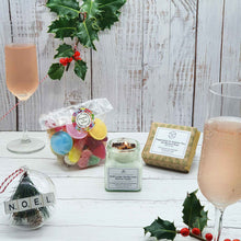 Load image into Gallery viewer, Sustainable Sweet Treat Christmas Gift Box | Soy Wax Candle | Natural Soap Bar | Vegan Sweet Mix
