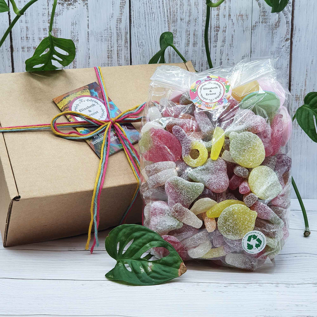 Sustainable Vegan Sweet 1kg Pick and Mix Gift Box | Plastic-free | Eco