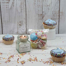 Load image into Gallery viewer, Candle + Sweets Birthday Gift Box | Soy Wax Candle | Vegan Sweets
