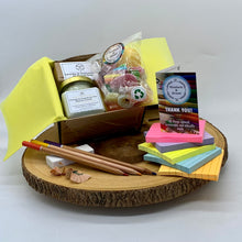 Load image into Gallery viewer, Teachers &#39;Thank You&#39; Gift Box | Sustainable | Plastic-Free | Eco-Friendly | Candle | Sweets | Personalised Gift Tag | School Leavers |
