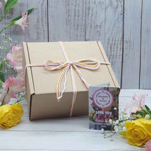 Load image into Gallery viewer, Love You Sustainable Floral Gift Box | Soy Wax Candle | Palm Oil Free Soap | Wild Flower Seed Balls
