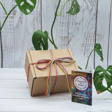 Load image into Gallery viewer, Eco Friendly Budget Gift Set | Soy Wax Tea Light | Natural Soap Bar | Vegan Sweets
