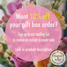 Load image into Gallery viewer, Tealight, Small Soap and Sweets &#39;Thinking Of You&#39; Gift Box  | Soy Wax Tealight | Natural Soap Bar | Vegan Sweets

