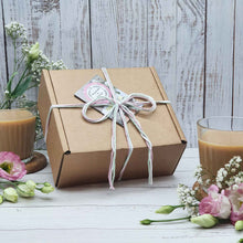 Load image into Gallery viewer, Candle, Big Soap + Sweets &#39;Thinking Of You&#39; Gift Box | Soy Wax Candle | Palm Oil Free Soap | Vegan Sweets
