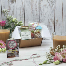 Load image into Gallery viewer, Candle and Sweets &#39;Thinking Of You&#39; Gift Box | Soy Wax Candle | Vegan Sweets
