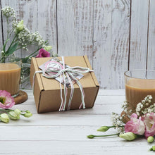 Load image into Gallery viewer, Candle and Sweets &#39;Thinking Of You&#39; Gift Box | Soy Wax Candle | Vegan Sweets
