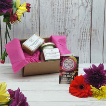 Load image into Gallery viewer, Eco Friendly Thank You Natural Candle and Soap Gift Set
