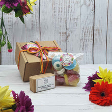 Load image into Gallery viewer, Small Soap + Vegan Sweets &#39;Thank-You&#39; Gift Set | Naturally Scented Soap | Vegan Pick n Mix
