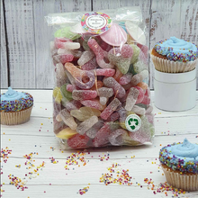 Load image into Gallery viewer, Birthday Vegan Sweet Mix 1kg Gift Box | Sustainable and Plastic-free Gift Wrap | Vegetarian | Eco Gifts &amp; Hampers
