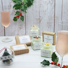 Load image into Gallery viewer, Ultimate Candle &amp; Soap Festive Eco Christmas Gift Set |  Essential Oil Soy Wax Candle | Natural Soap Bar |  Eco Friendly Gift
