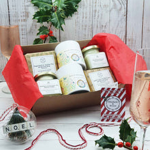 Load image into Gallery viewer, Ultimate Sustainable Floral Christmas Gift Box | 2 x Soy Wax Candle | 2 x Natural Soap Bar | 2 x Wild Seed Balls
