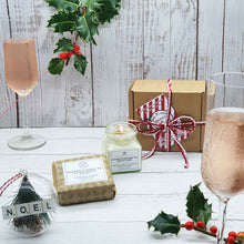 Load image into Gallery viewer, Sustainable Homeware Christmas Gift Set |  Essential Oil Soy Wax Candle |  Natural Soap Bar
